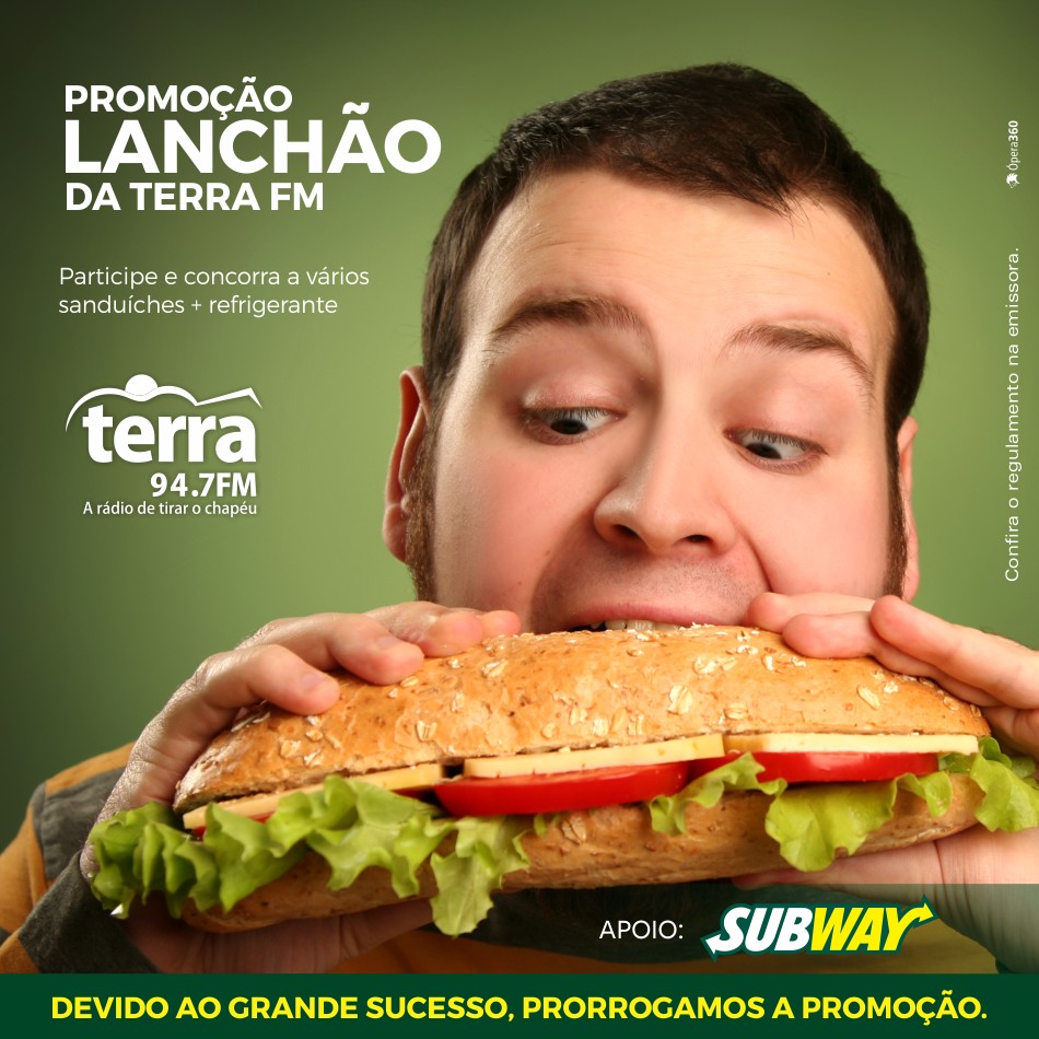 Banner Lanchão da Terra FM – 2016