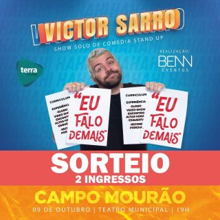 Sorteio APP: Victor Sarro – 2 Ingressos