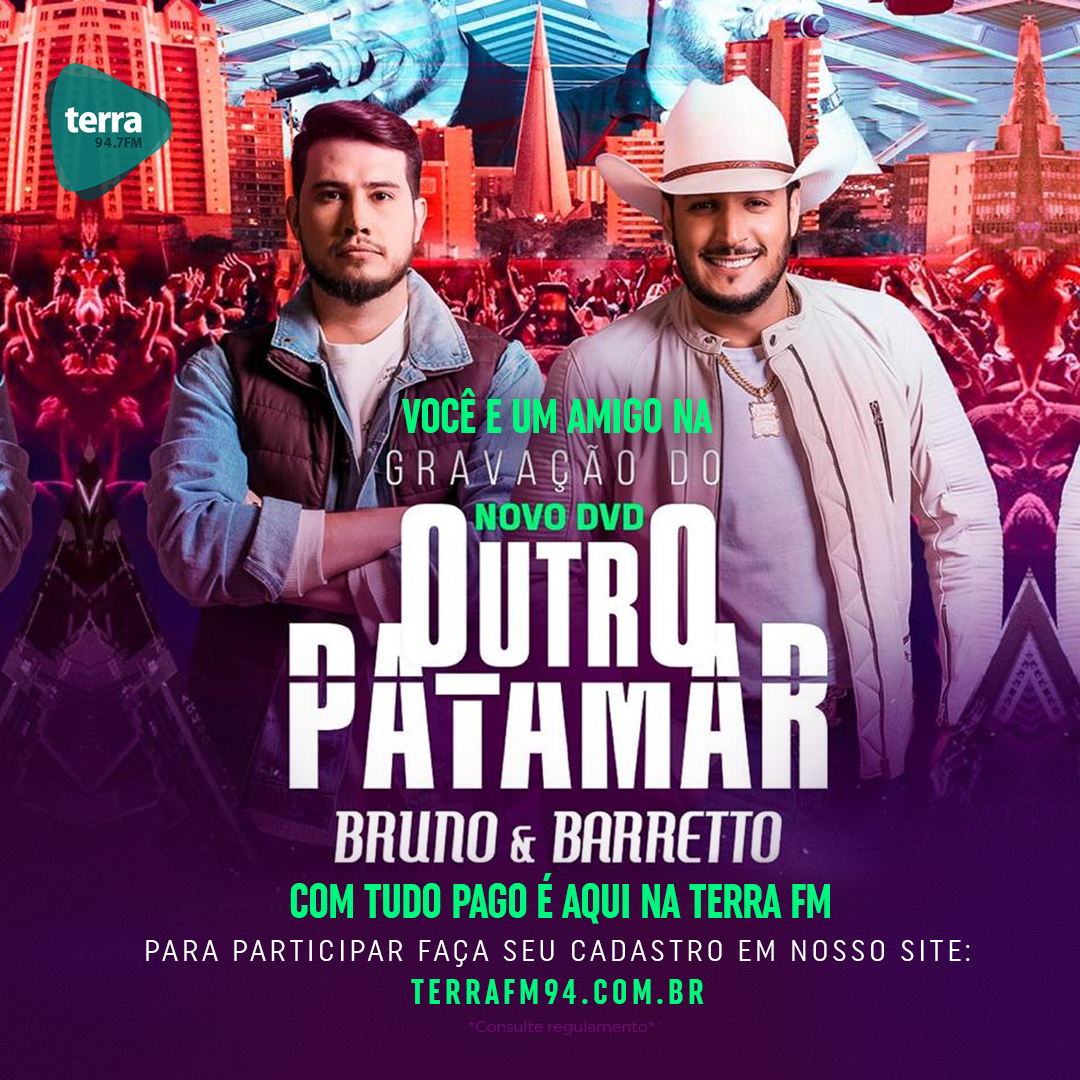 Banner GRAVAÇÃO DO DVD BRUNO E BARRETO