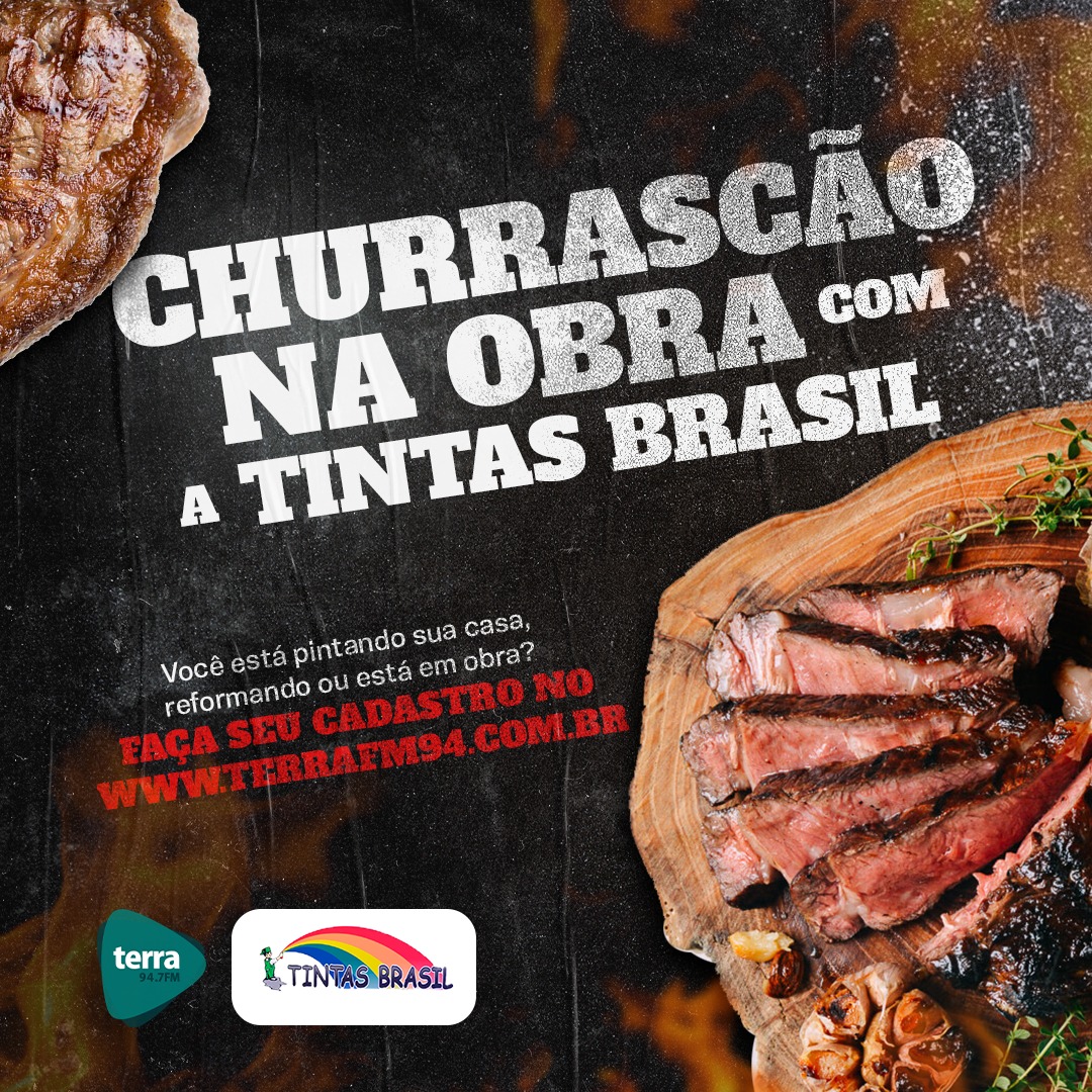 Banner CHURRASCÃO NA OBRA – TINTAS BRASIL