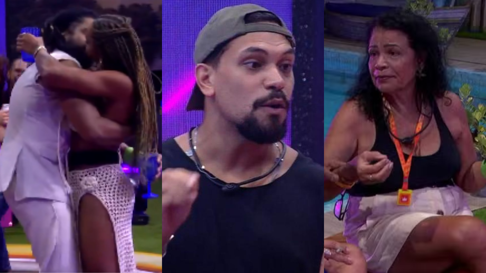 BBB25: Vinícius e Vilma opinam sobre beijo entre Aline e Diogo, e se divergem: ‘Você conseguiu me surpreender’; assista