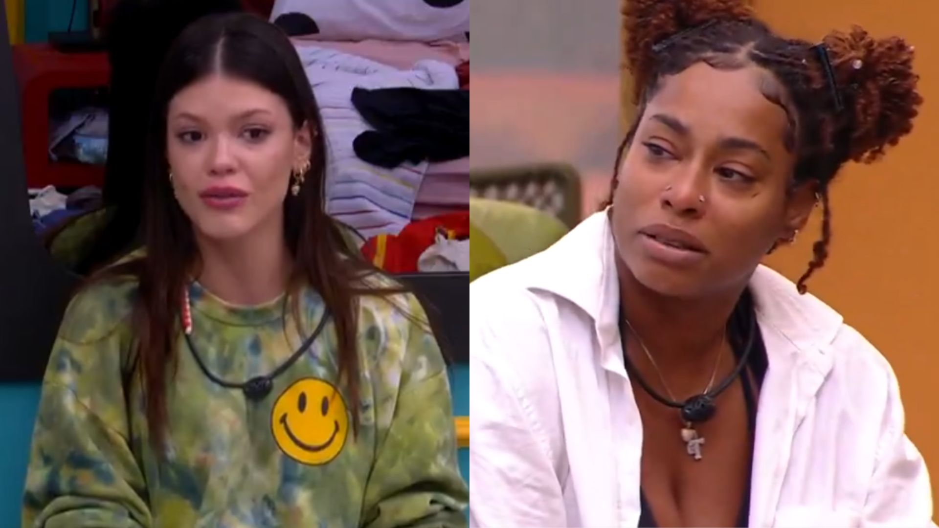 BBB25: Vitória Strada chora muito após conversa com Thamiris sobre voto, e expõe decepção com Gracyanne Barbosa; assista