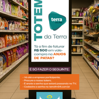 R$ 500 NA ANJOS DE PATAS – TOTEM