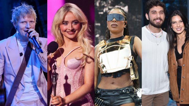 Lançamentos de Sexta: Apostas de Ed Sheeran, Sabrina Carpenter e Ludmilla, e parceria de Gustavo Mioto com Ana Castela são destaques