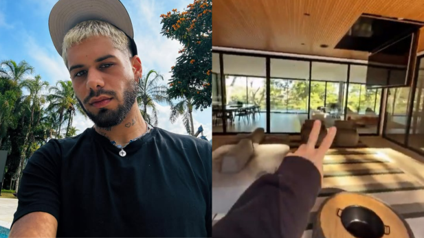 Zé Felipe mostra os detalhes de sua nova e luxuosa mansão após se separar de Virginia Fonseca; assista