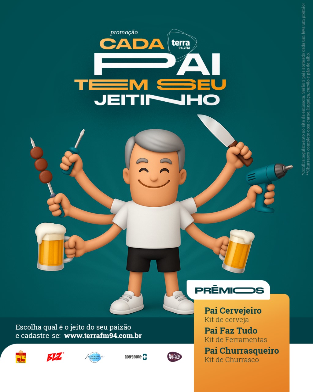 Banner CADA PAI TEM SEU JEITO – Dia dos Pais 2025