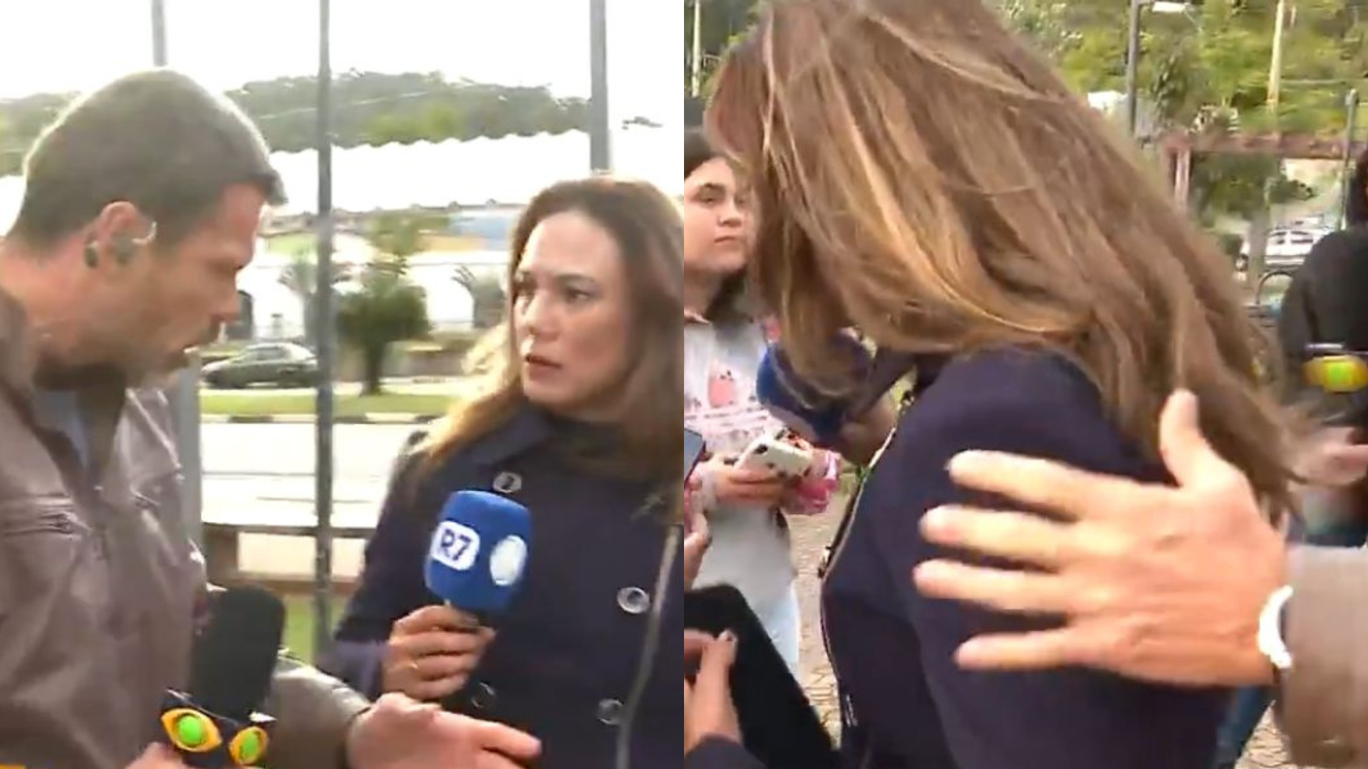 Band se pronuncia após repórter empurrar colega em cobertura ao vivo