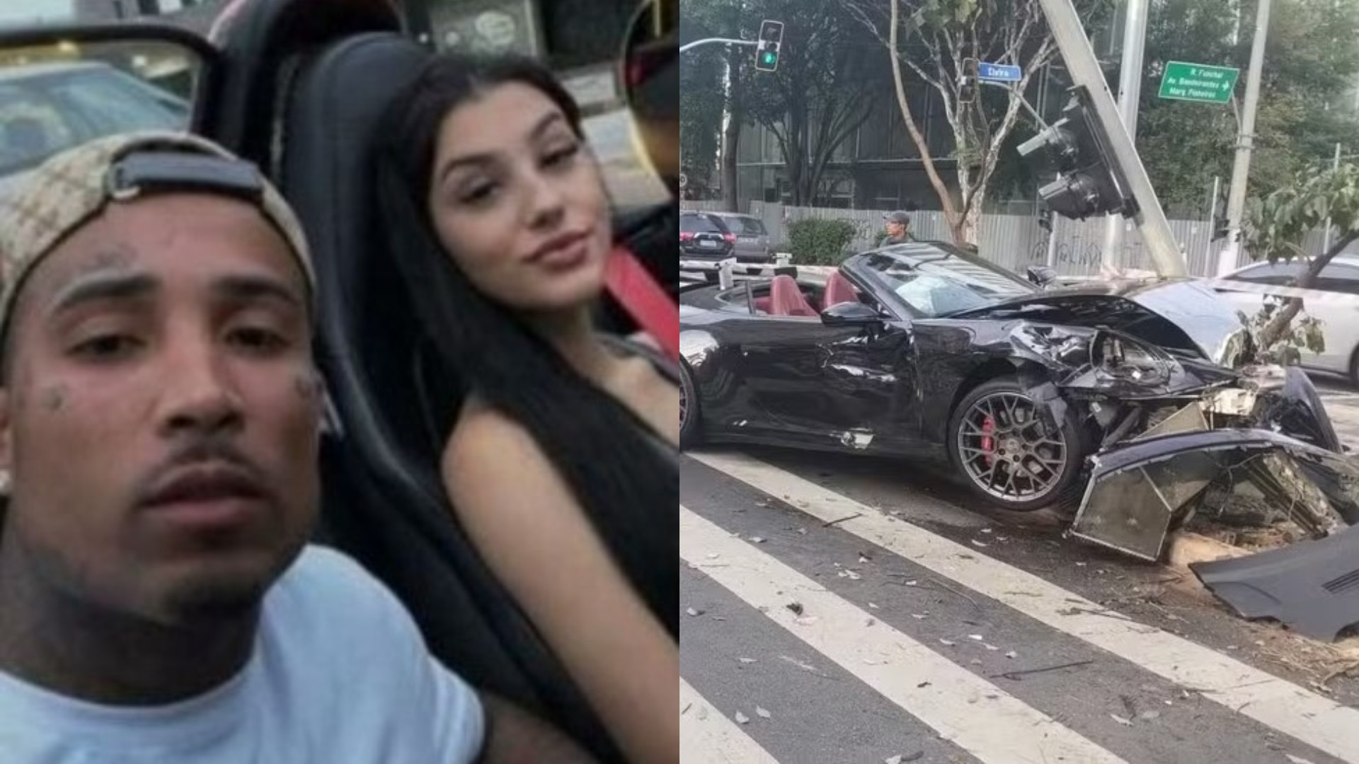 Vídeo: Câmera de segurança filma momento exato do acidente de Bia Miranda e Gato Preto, em SP