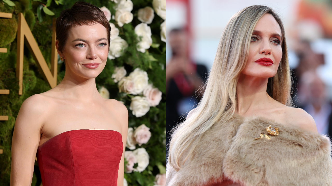 Emma Stone relembra momento constrangedor com Angelina Jolie após pergunta da mãe; assista