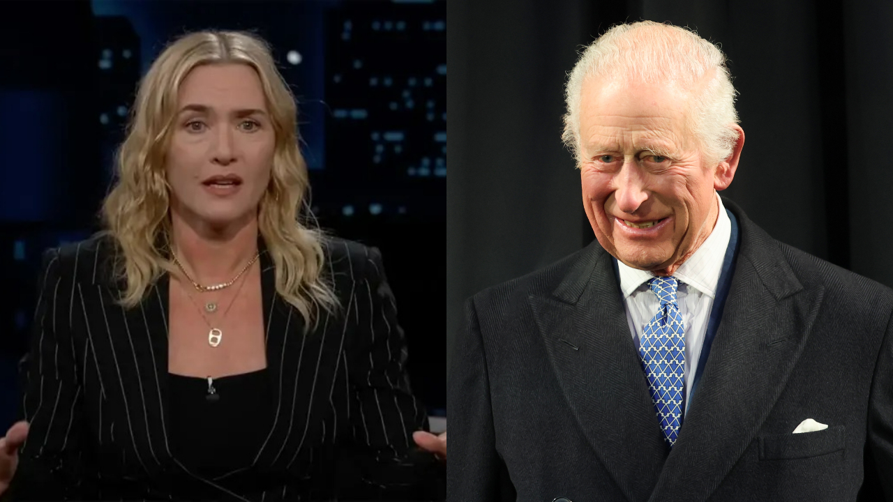 Kate Winslet revela gafe hilária durante primeiro encontro com o rei Charles III: ‘Mamilos!’; assista