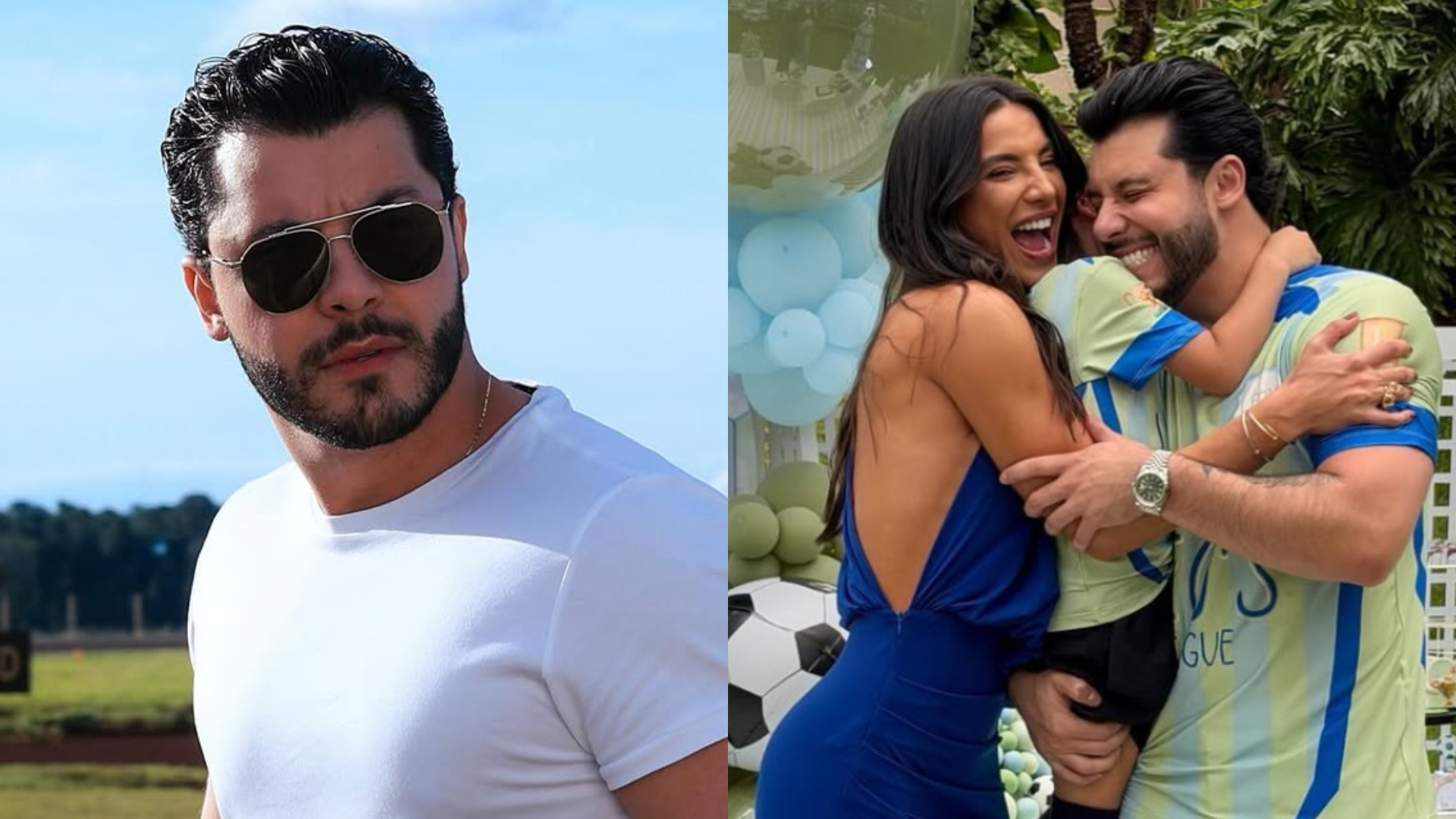 Murilo Huff sai em defesa de Gabriela Versiani após atitude dela no aniversário de Léo, filho do cantor, viralizar