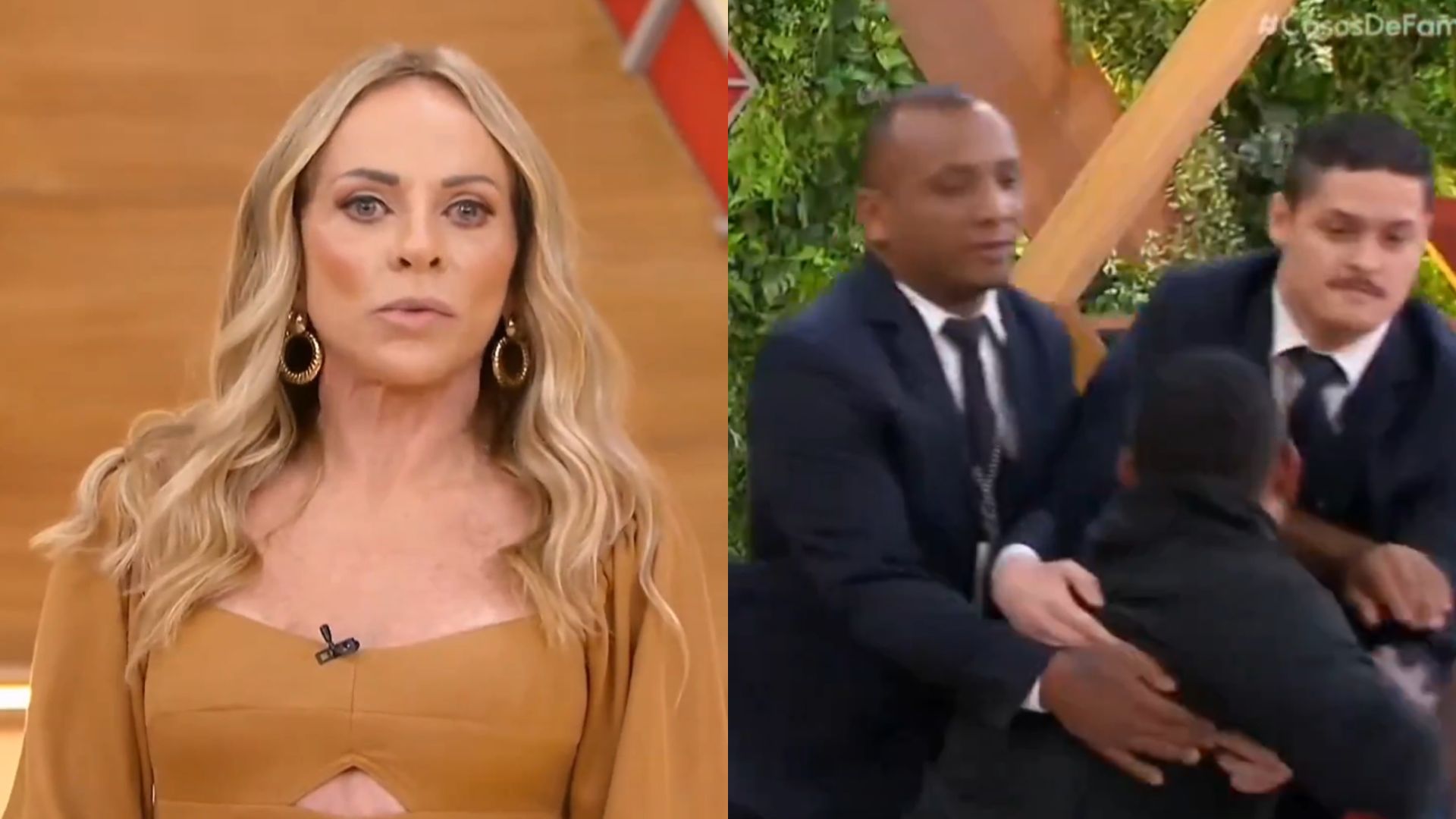 Casos de Família: Christina Rocha foge do palco após participante partir para cima de mulher grávida, e seguranças precisam intervir; assista