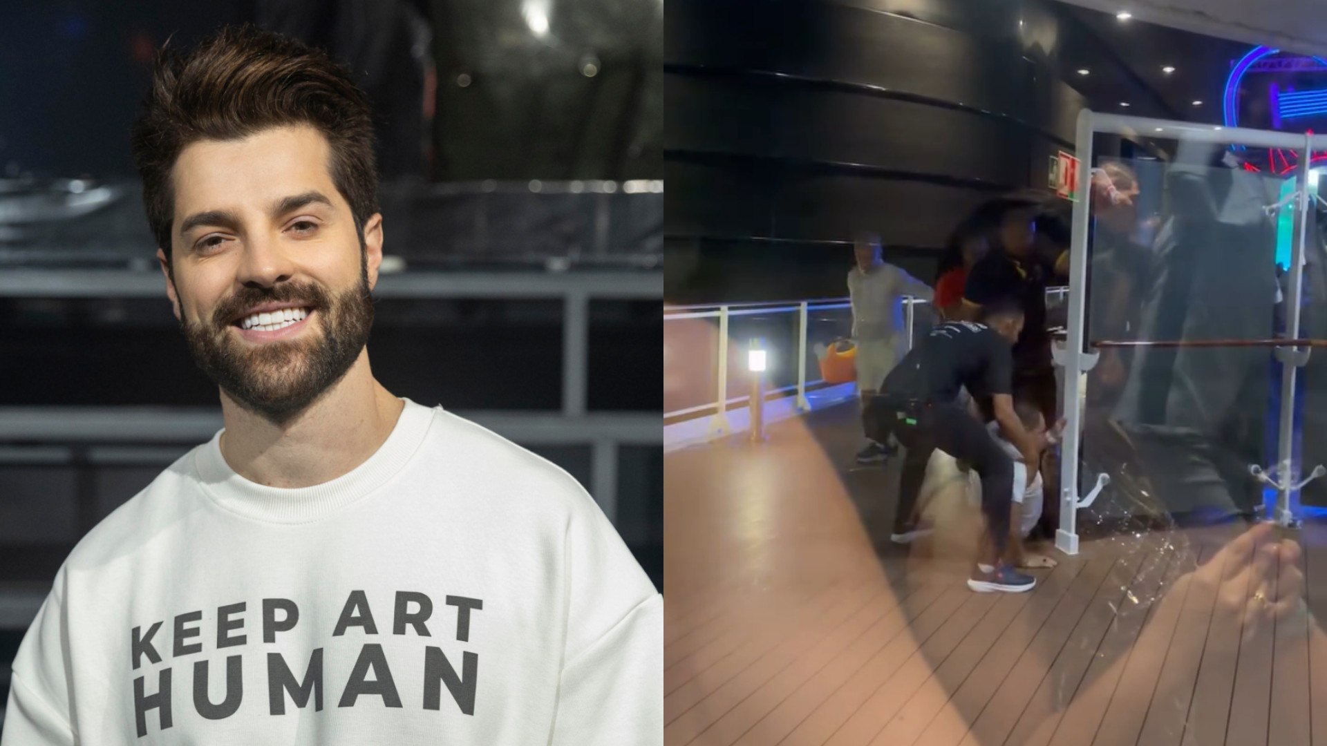 Forte tempestade atinge cruzeiro em alto-mar e interrompe show de Alok; vídeos impressionam