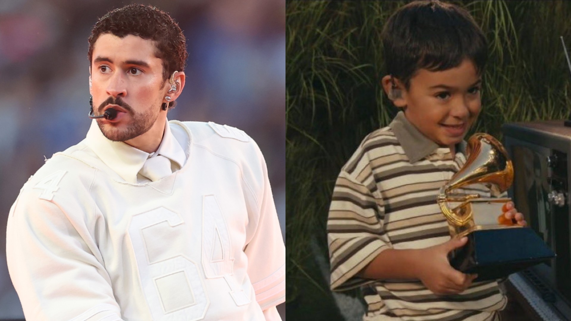 Super Bowl 2026: Quem era o garoto que recebeu o Grammy de Bad Bunny no show? Saiba a verdade