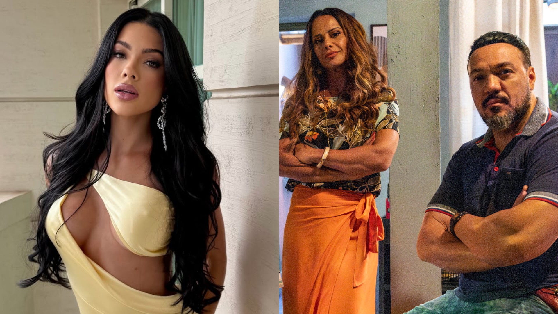 Rayane Figliuzzi revela como reagiu ao beijo de Belo e Viviane Araújo em “Três Graças”; assista