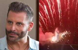 Vídeo: Henri Castelli se envolve em acidente com fogo durante “A Paixão de Cristo” e assusta público