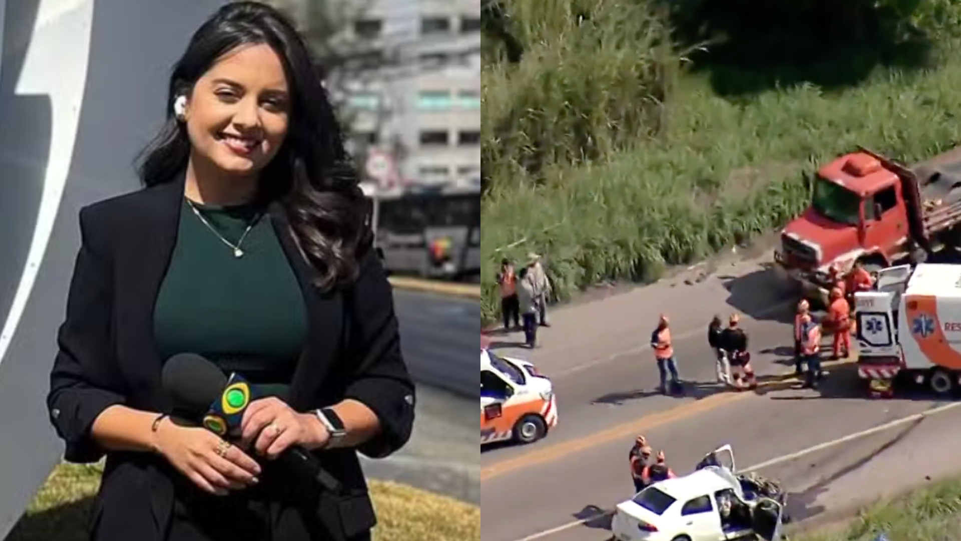 Família atualiza quadro de saúde de repórter da Band após grave acidente em MG