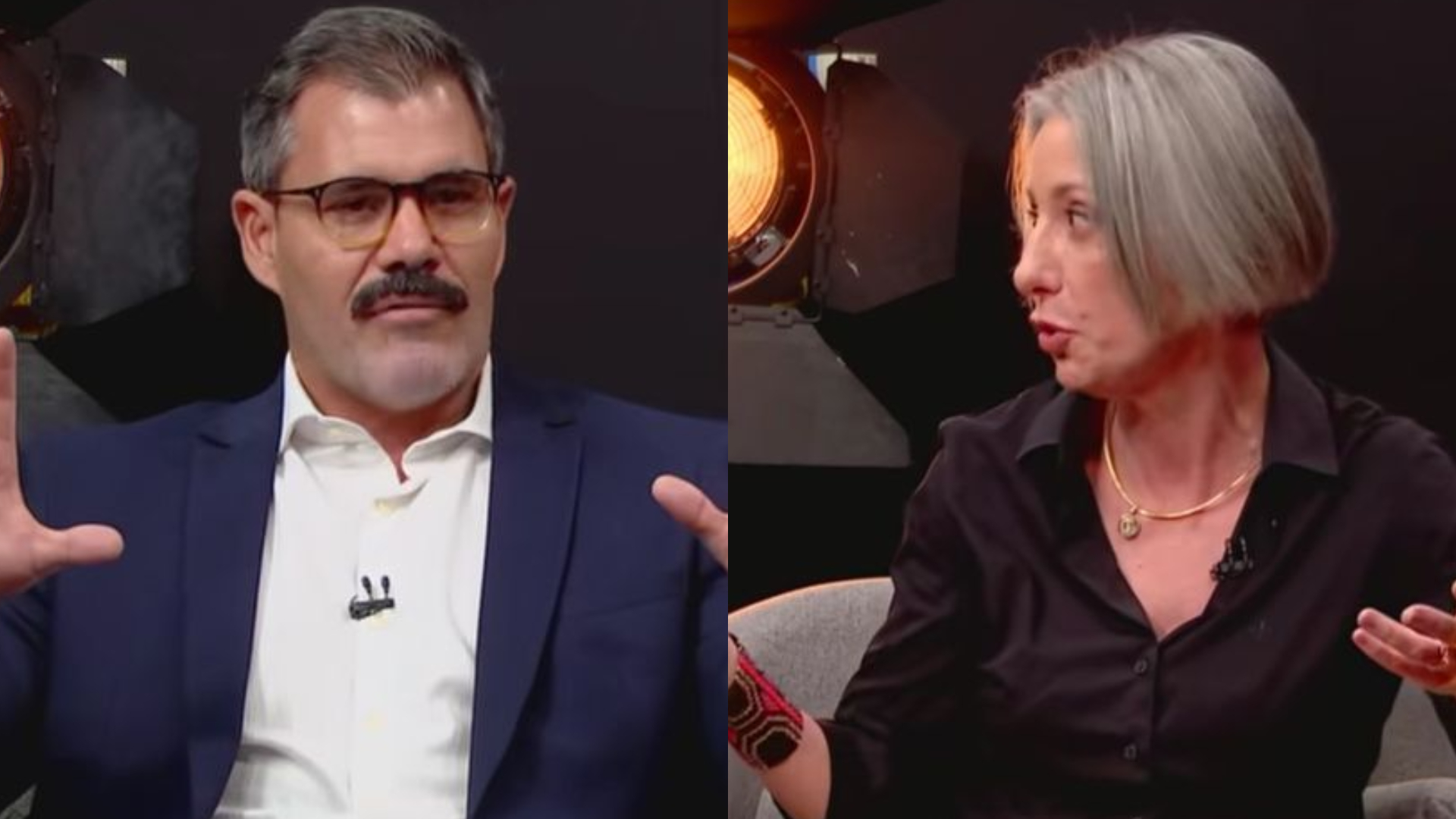 Juliano Cazarré defende “maior encontro de homens do Brasil” em debate e leva invertida ao vivo de psicanalista; assista