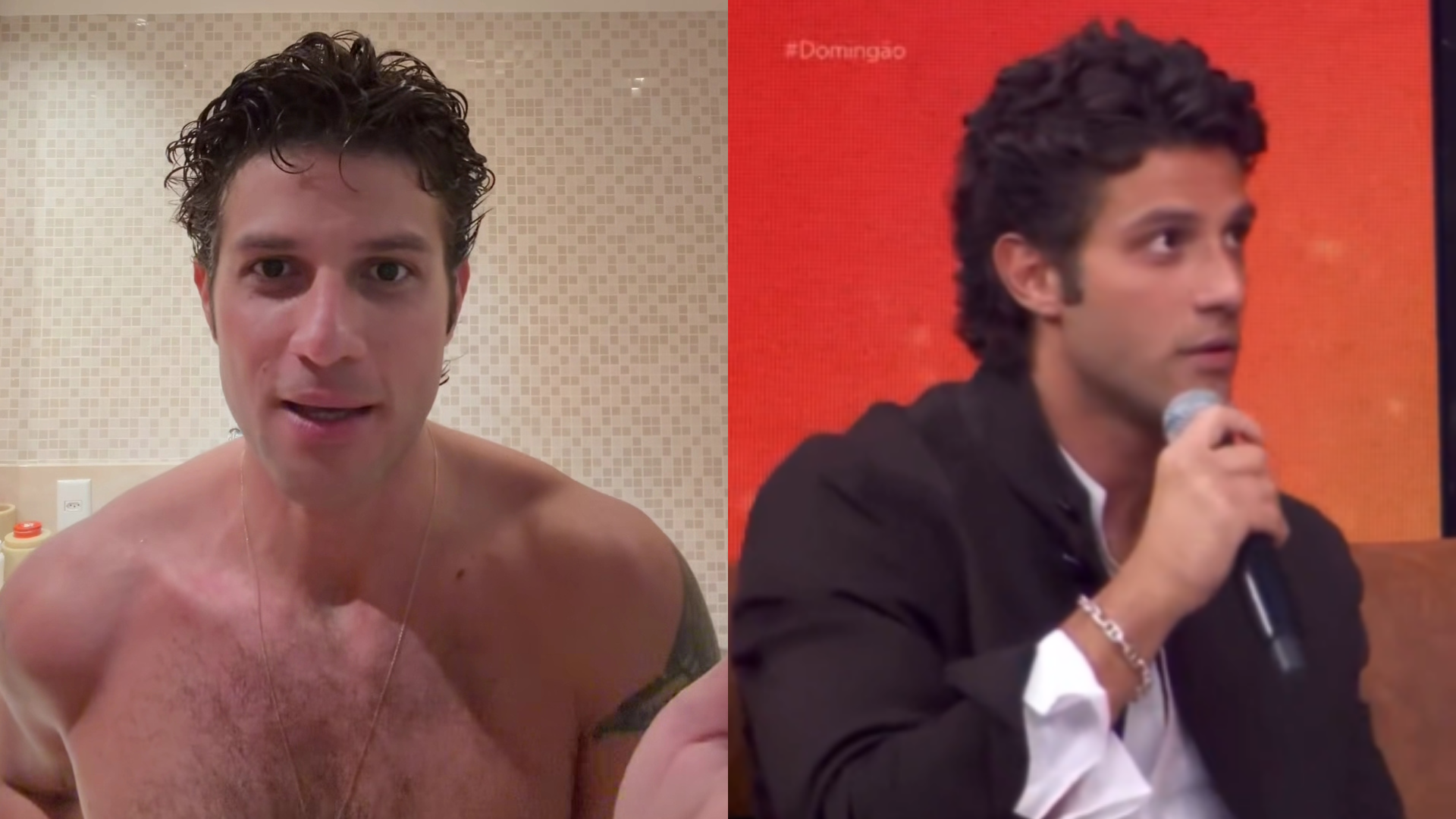 Chay Suede se pronuncia após críticas por reação em cena viral no ‘Domingão com Huck’; assista