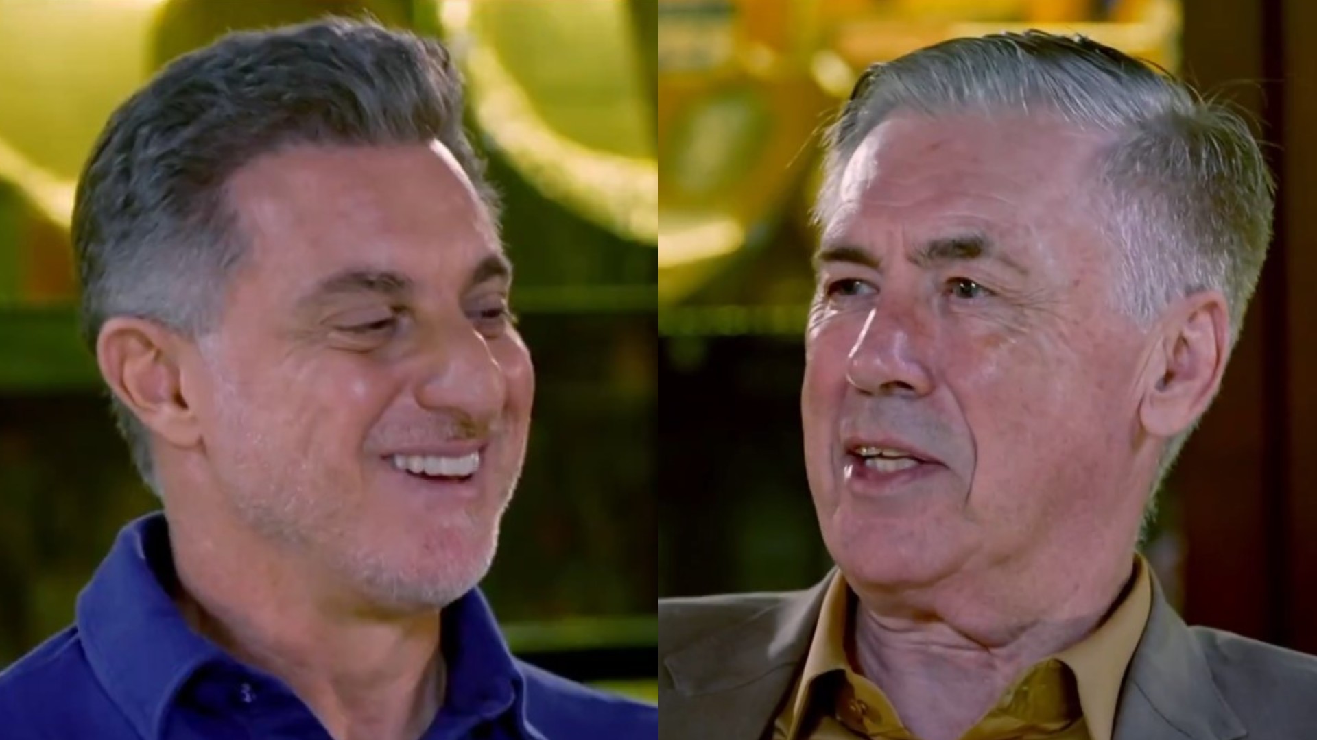 Luciano Huck revela gafe com Carlo Ancelotti durante jantar em sua casa: “Achei que ele ia gostar”; assista
