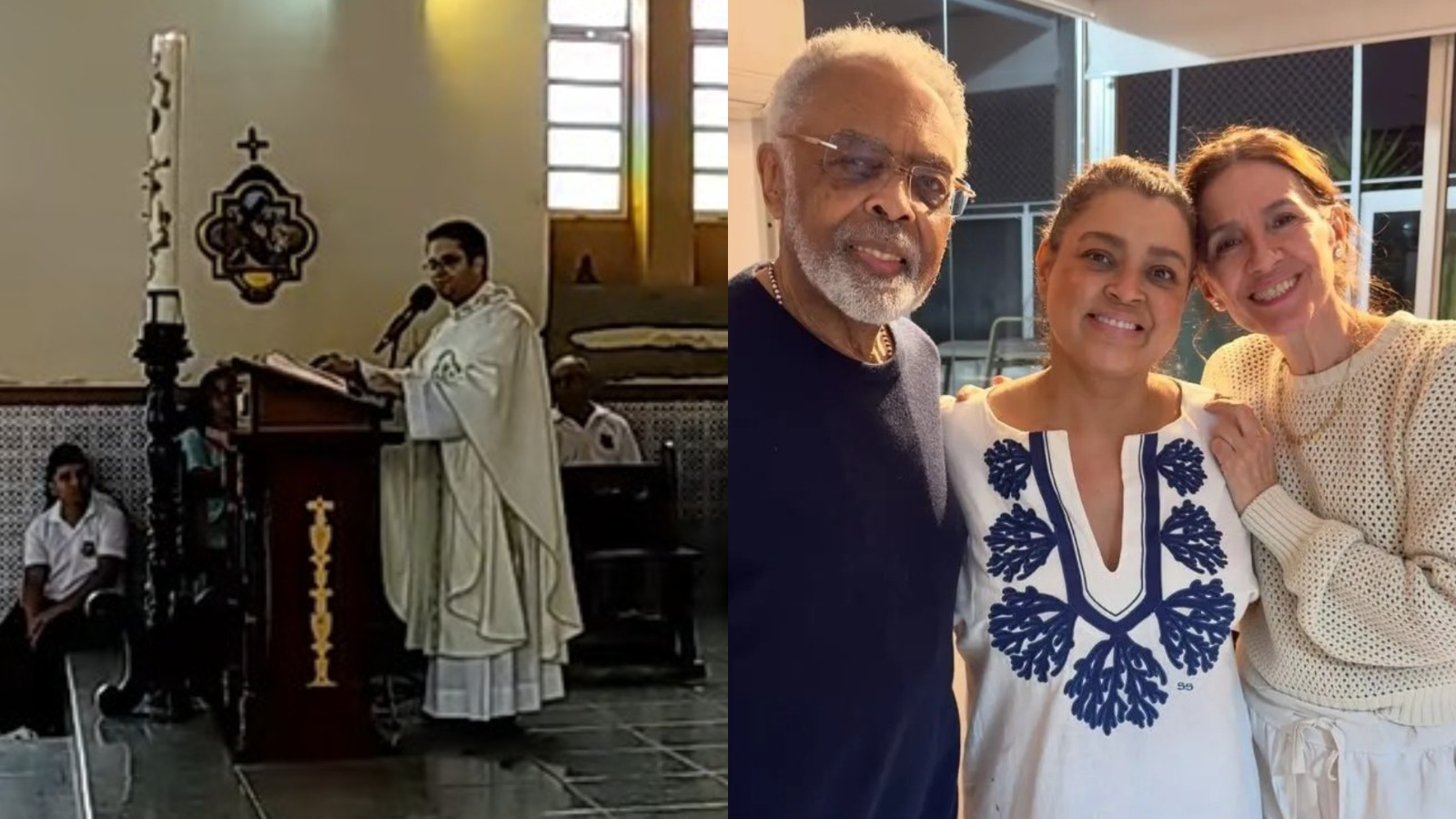 Vídeo: Padre denunciado por intolerância religiosa pede desculpas à família de Preta Gil durante missa