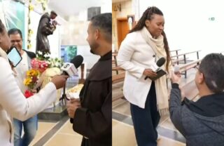 Vídeo: Repórter da Globo é pedida em casamento ao vivo no Dia dos Namorados e tem reação inusitada