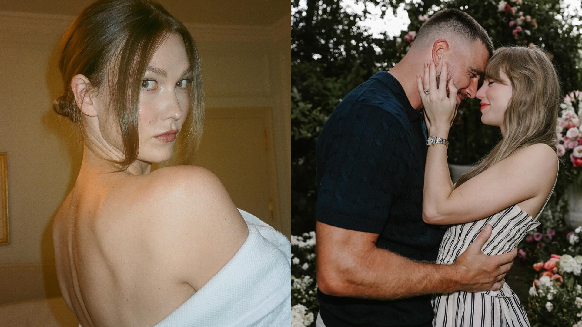 Após rumores de afastamento, Karlie Kloss fala sobre ida ao casamento de Taylor Swift e Travis Kelce