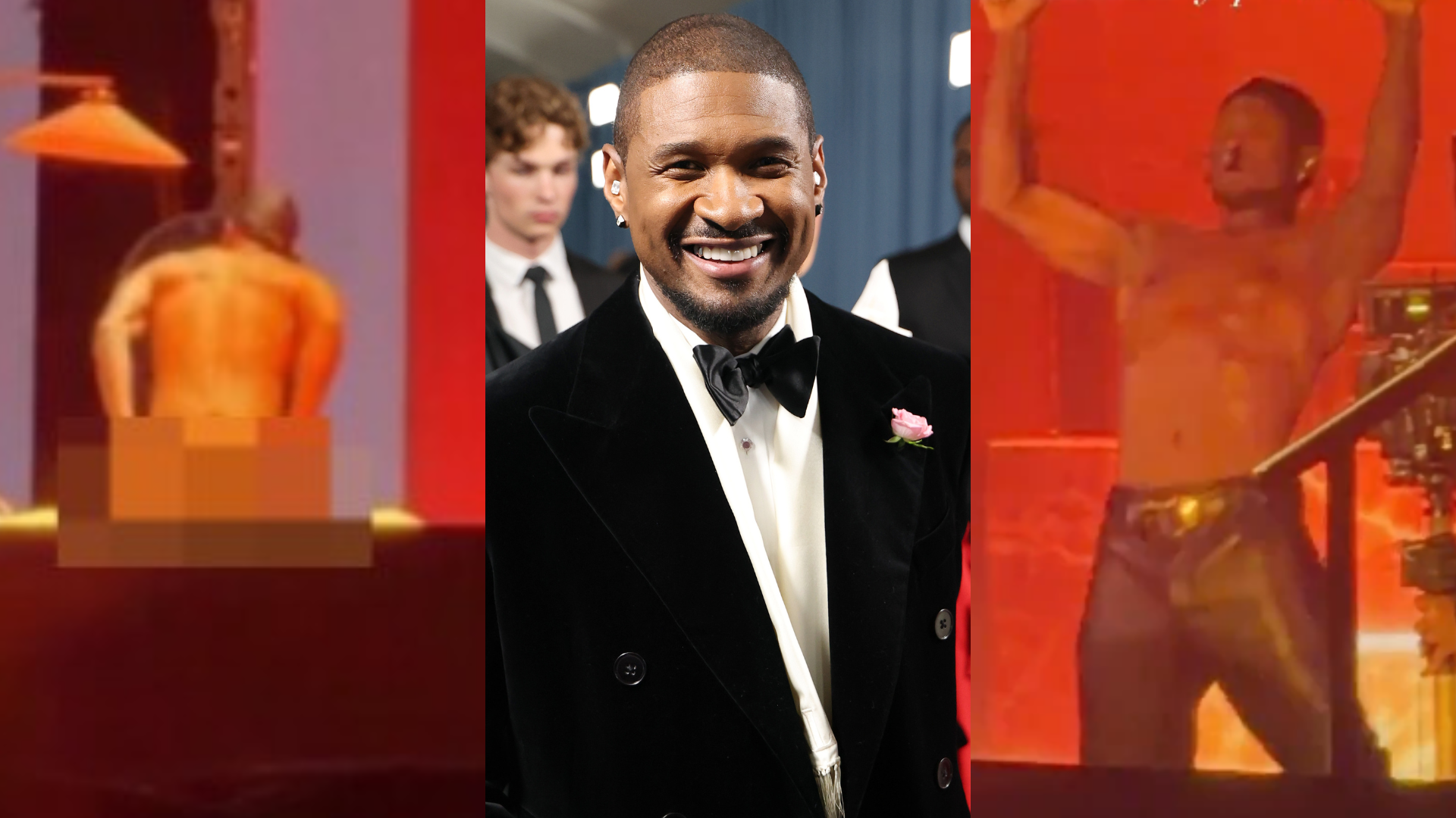 Usher fica nu, mostra demais e sensualiza em show da nova turnê: ‘Adorei a visão’; assista