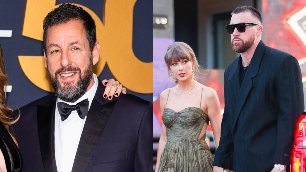 Treinador revela conselho “fenomenal” de Adam Sandler para Taylor Swift e Travis Kelce em casamento