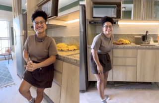 Milena se muda para São Paulo e faz tour por apartamento novo; assista