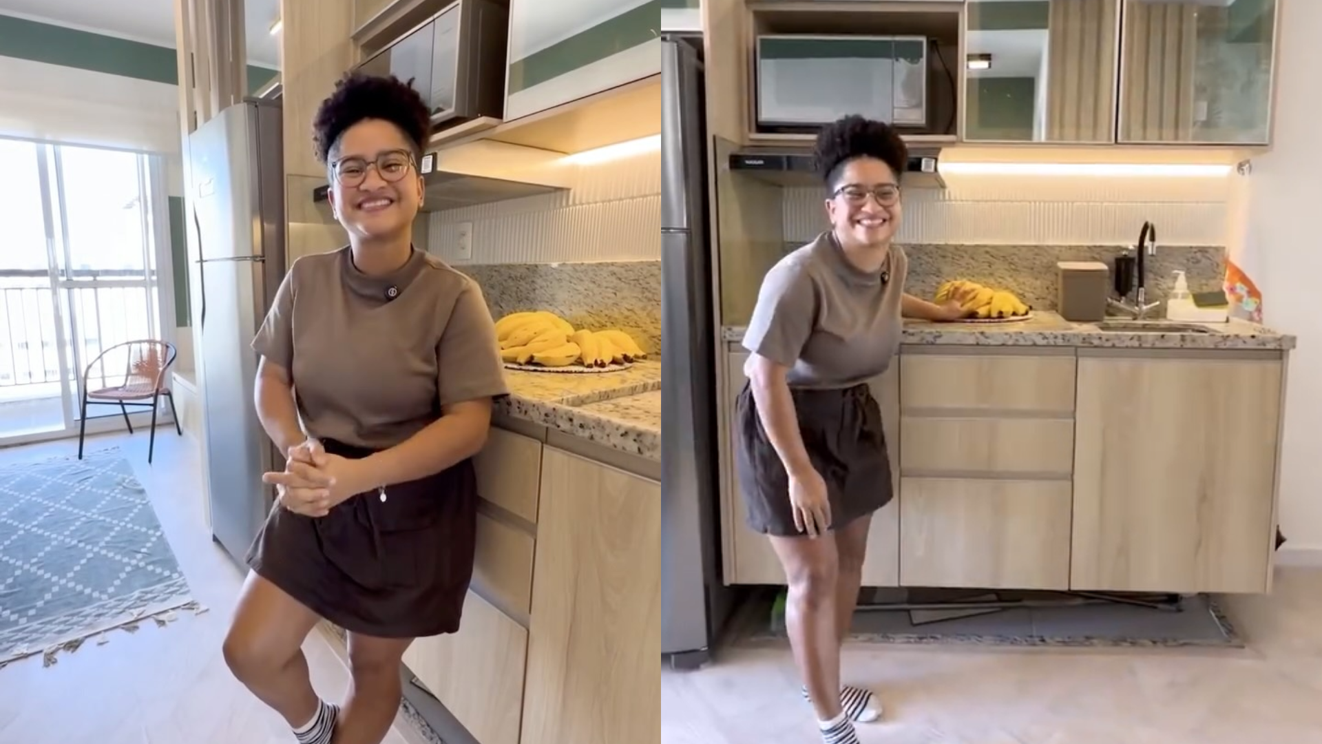 Milena se muda para São Paulo e faz tour por apartamento novo; assista