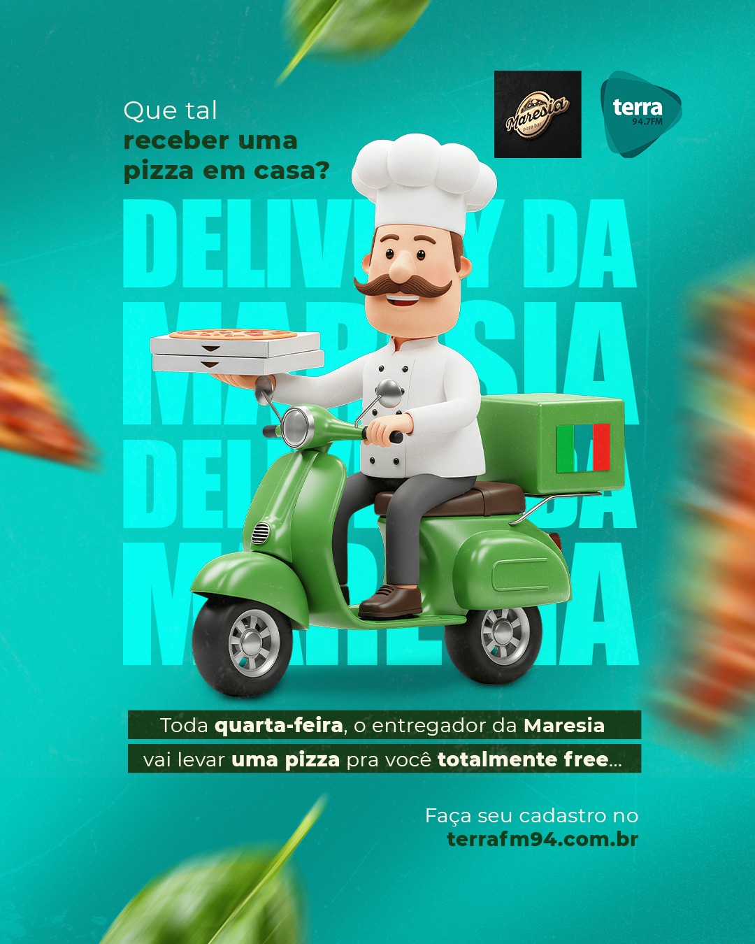 Banner DELIVERY MARESIA PIZZA BAR