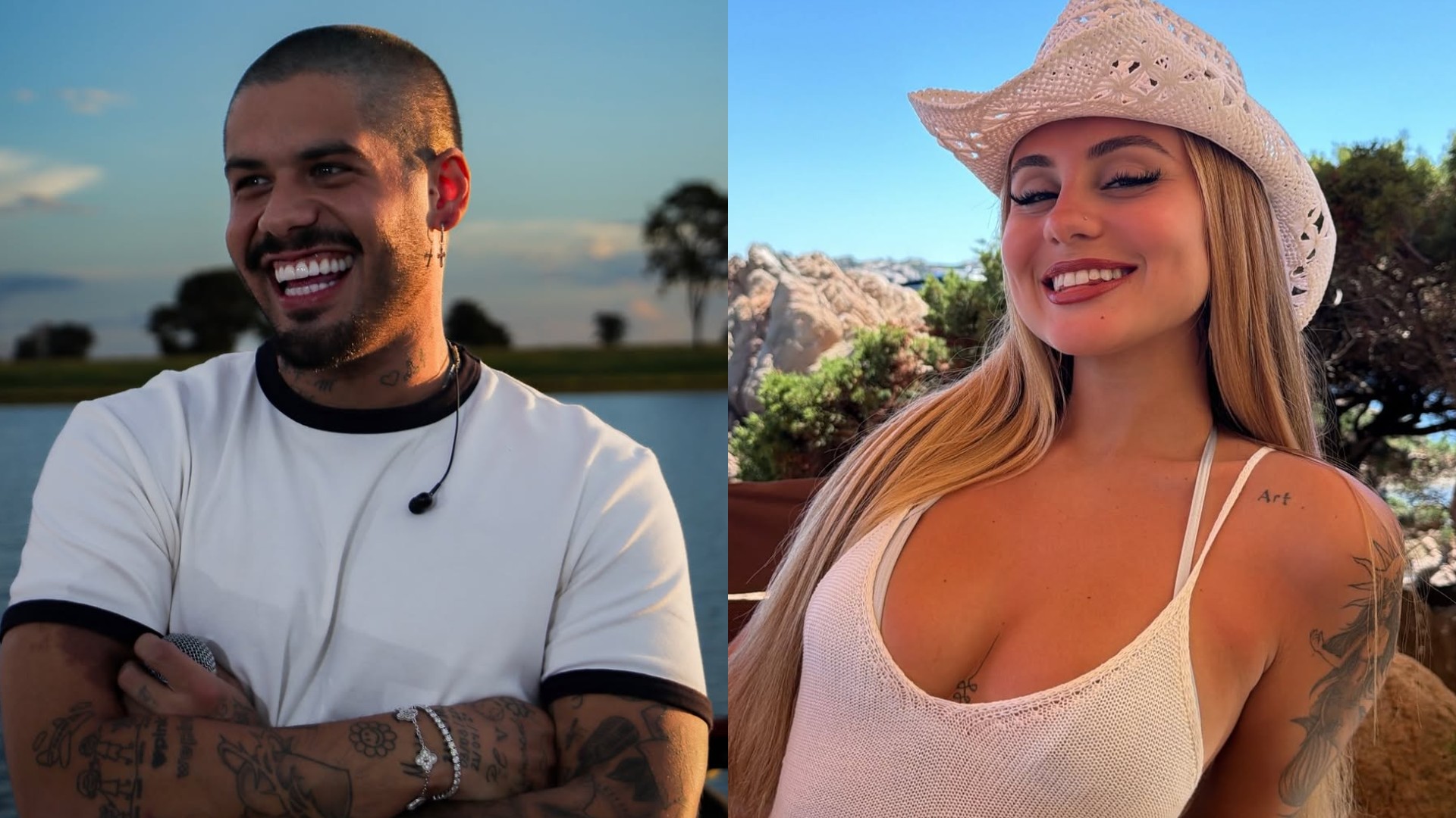 Zé Felipe e Lara Jucá são flagrados em clima de romance após show no RJ, e web reage; veja fotos