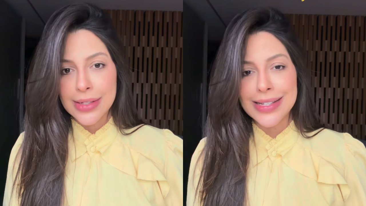 Laís Caldas mostra mensagem que recebeu sobre sua aparência no pós-parto e dá resposta certeira