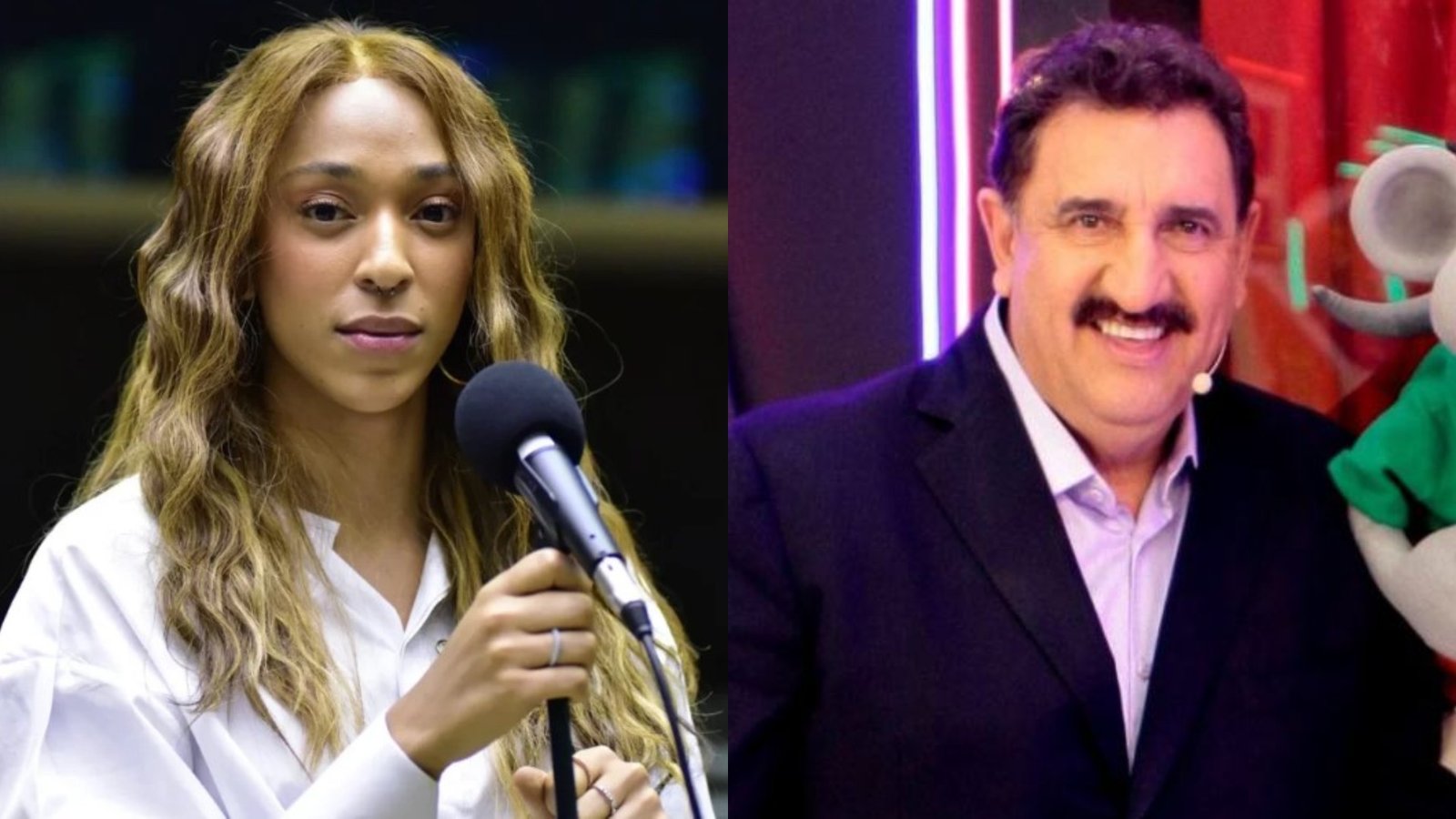 SBT exibe direito de resposta de Erika Hilton após declarações transfóbicas de Ratinho; assista
