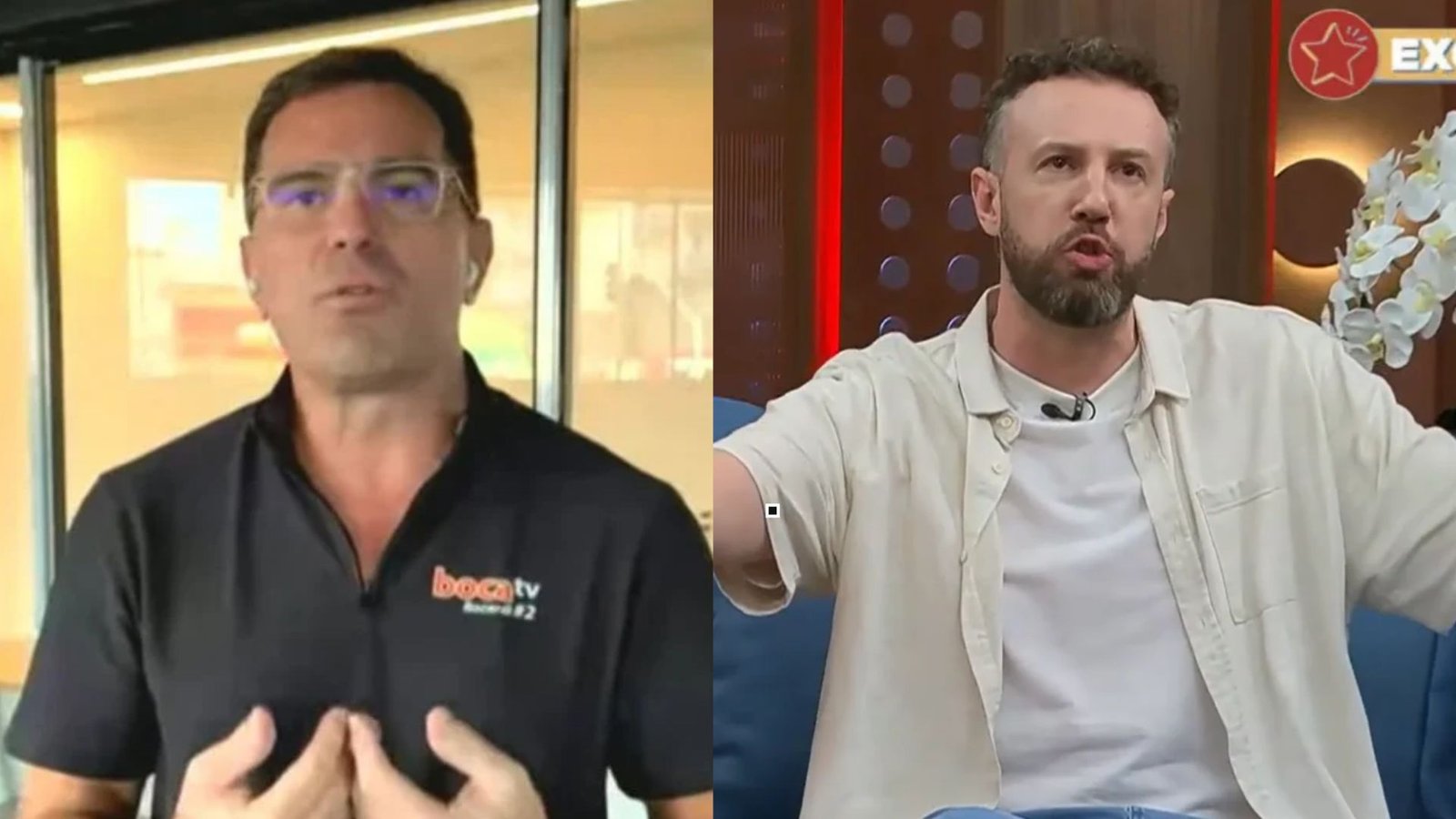 Rodrigo Bocardi alfineta estúdio da Band ao vivo e Thiago Pasqualotto rebate; assista
