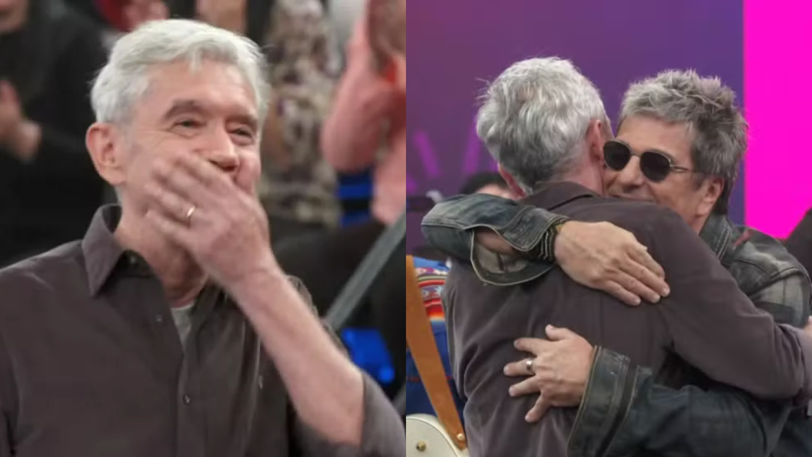 Serginho Groisman quebra protocolo no “Altas Horas” após se emocionar com homenagem de Evandro Mesquita; assista
