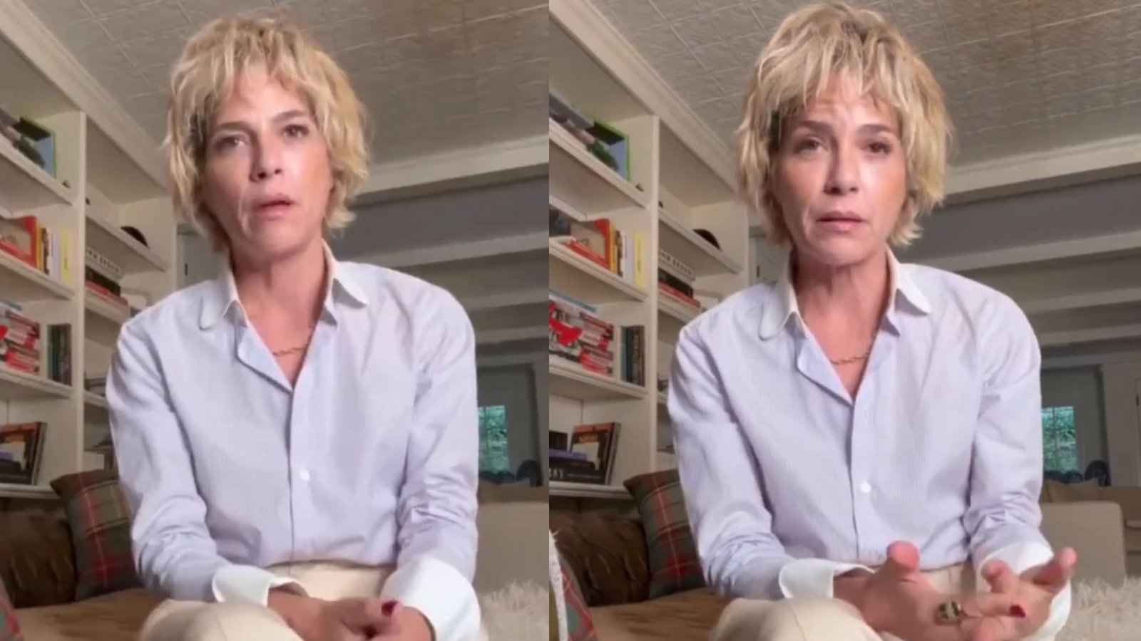Selma Blair aparece em vídeo pela 1ª vez após ser presa por morder aeromoça e causar tumulto em voo; assista